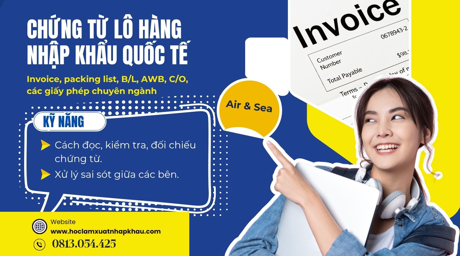 Khóa học chứng từ nhập khẩu quốc tế dành cho nhân viên xuất nhập khẩu và logistics Đào tạo xử lý bộ chứng từ nhập khẩu đường biển và đường hàng không
